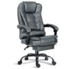 Centro Executive Office Chair With Footrest & Lumbar Support Ergonomic Recliner Computer Desk Chair Adjustable Back Rest Heavy Duty 360° Swive