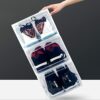 4Pcs Stackable Shoe Containers, Shoe Storage Organisers, Shoe Boxes, Clear Shoe Storage Dustproof Transparent Boxes, Stackable Shoe Containers, T