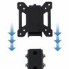 Mount-It! Tilting TV Wall Mount Bracket for Small TV and Computer Monitors, Low-Profile Design with Quick Release Function, Fits 24, 27, 30 and 3