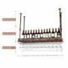 Stylish Simplicity Down Wine Rack Bar Creative Display Stand Vintage Wrought Iron Wine Rack - Restaurant Kitchen Bar Decoration Storage Rack Adju