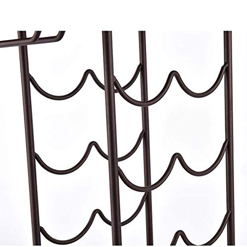 CZDYUF Nordic Creative Wine Rack, Decoration Living Room Household Wine Storage Rack Iron Wine Bottle Rack