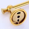 XHALERY Bathroom European-Wide Copper and Gold Towel Rack Bathroom Towel Bar Towel Rack Single Rod Drawing Process Tower Hanger/60Cm