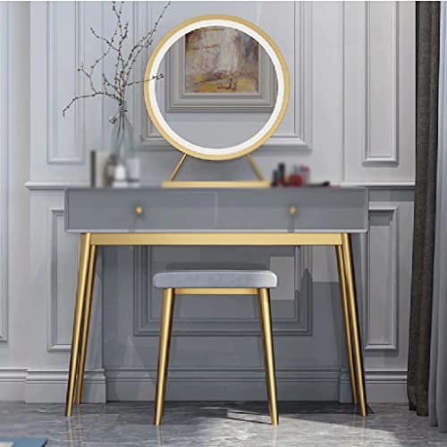 JYDQM Dressing Table Sets Combined Small Wedding Room Mini Dressing Table Iron Dressing Table (Color : D, Size : 80cm)