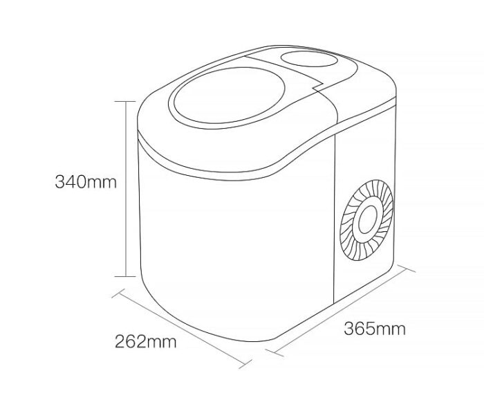 CHUNYU Commercial Automatic Ice Maker Electric Bullet Round Block Making Machine Small Bar Coffee