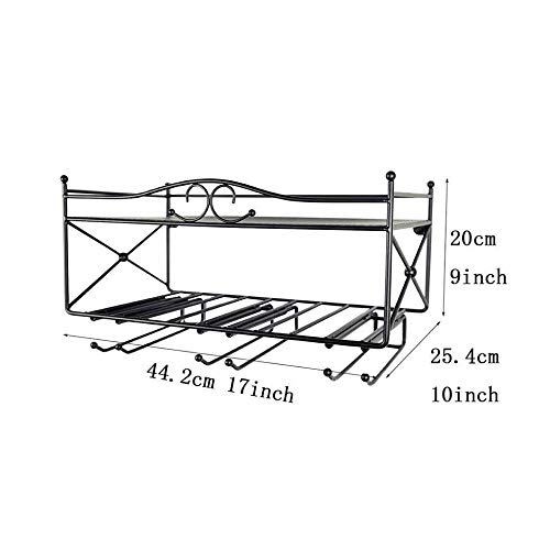 NEOCHY Wine Rack Metal Modern Wall-Mounted Wine Bottle Display Stand Home Kitchen and Bar Decoration Storage Display Stand