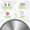 Evolution Power Tools FURY210-TCT Multi-Material Blade For Mitre Saws, Cuts Metal, Plastics, Laminates, Wood (Even with Embedded Nails), Carbide