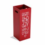 Versa - Red Umbrella Stand Fluor,53x21x21 cm