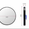 LOWIXI Magnifying Mirror, 10X Hand Mirror with Handle for Travel Magnifying Mirror, 10X Hand Held Mirror for Eyes Makeup 3.2IN
