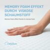 Dailydream viscoelastic mattress topper "Model M" with memory foam effect, Small Double size (120x190x5cm), Edition "Standard"