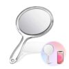 wlertcop Mirror Handheld 1X & 3X Hand Mirror With Handle Double Sided Handheld Mirror Makeup Mirror Magnifying (15 * 27 cm)