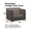Classic Accessories 55-422-015101-EC Ravenna Patio Deep Seat Lounge Chair Cover