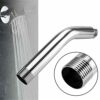 Michear Curved Forward Handheld Shower Stainless Steel Universal Extra Hose Pipe for Shower Head and Hose Extension Arm Bath Accessory