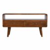Artisan Furniture Media Unit, Wood, Chestnut, 90 x 35 x 47 cm