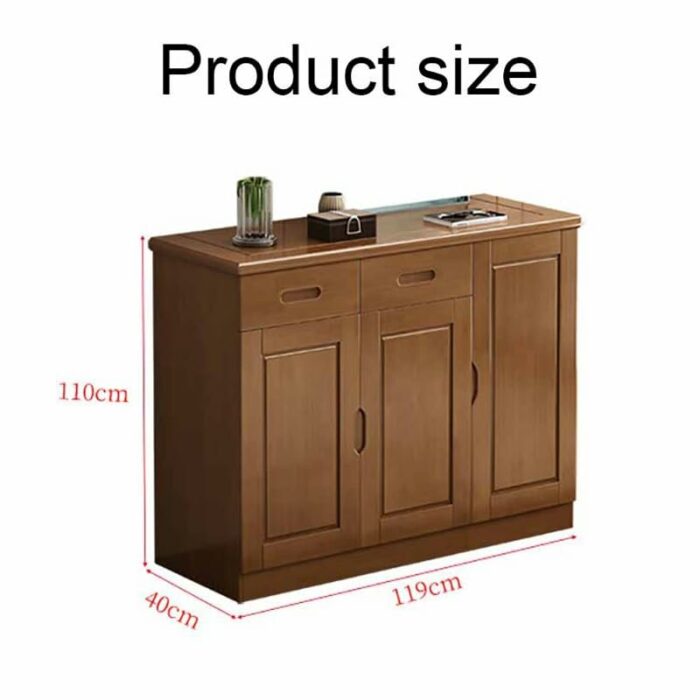 WALNUT Shoe Cabinet Solid Wood Shoe Cabinet Thick Base Reinforcement Design Smooth Edges and Corners Storage Draw