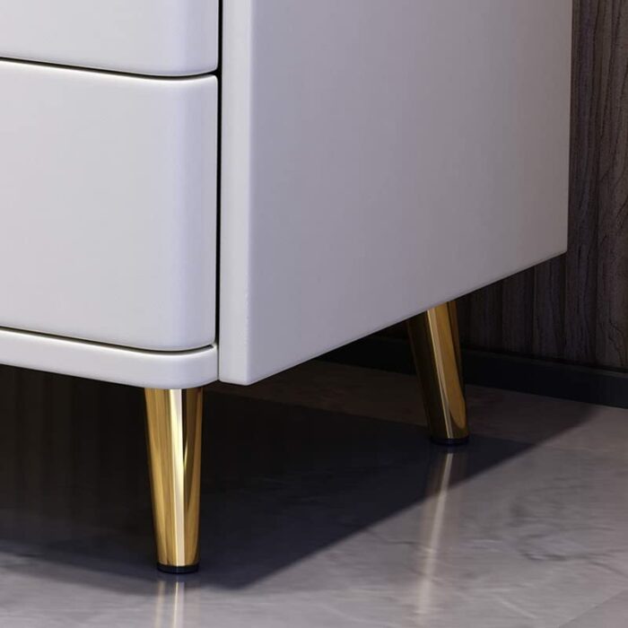 JJZXD Chevet Intelligente Avec Chargement Sans fil Armoire D'appoint Avec Tiroirs Tables Chevet LED Multifonctions