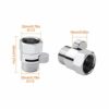 Shower Head Shut-Off Valve Solid Brass with with Handle Lever G1/2 Water Flow Control Valve and Brass Handle for Shower Head Hand Shower Chrome
