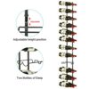 JKsmart Wine Rack Wall Mounted,Metal Wine Racks for 48 Bottles,Adjustable Wall Wine Rack, Freely DIY Hanging Wine Holder for Pantry Kitchen Bar W
