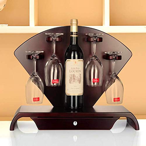 OUSIKA Wine Racks,Wine Glass Rack, European Freestanding Tabletop with Storage Drawers Wine Holder for Bar Wine Cellar Basement Cabinet Pantry Ki