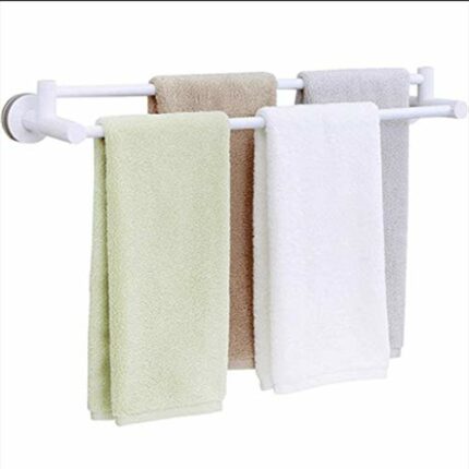 N/A Towel Bar Suction-Cup Towel Rack Hole-Free Toilet Corner Hanging Rod Adhesive, Drill Free Towel Hanger,Bath Towel Rack,Wall Mount
