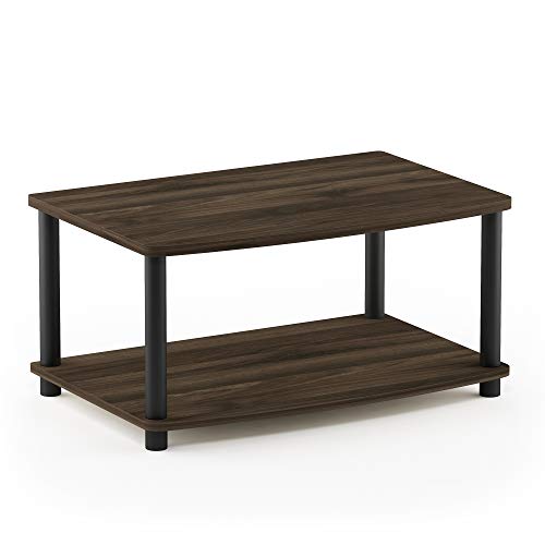 Furinno Toolless TV Stands, Wood, Dark Walnut, one size