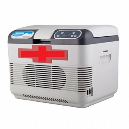 15L Dual-Cooled car refrigerator car Dual-use Mini Small Refrigerator Chinese Medicine Cold Refrigerator,Gray