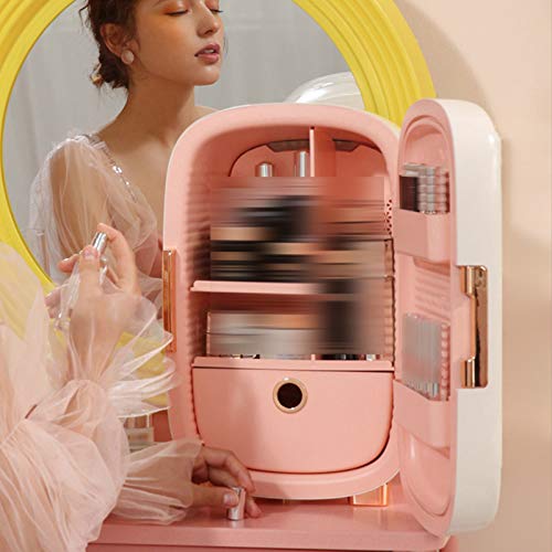 KHDJ Beauty Mini Fridge, 12-Liter Skincare Fridge for Makeup Storage, Esthetician Supplies, Skin Care Tools, Compact Refrigerators, for Makeup An