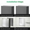 EXF Brushed Stainless Steel Shower Niche 12" X 12", No Tile Needed Recessed Waterproof Shower Shelf for Bathroom Kitchen Storage