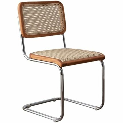 WALNUT Outdoor Kitchen Dining Chairs Office Ergonomic Designer Chair PU Leather Party Furniture