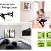 AVF EL204B-A Multi-Position Full Motion Long Extension TV Mount for 25-Inch to 40-Inch TV or Monitor, Black