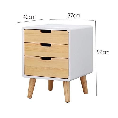 JYDQM Bedside Table Simple Bedside Cabinet ,Mini Small Locker Bedroom Solid Wood Bedside Storage Cabinet