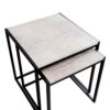 Amazon Brand - Movian Industrial Rectangular Nesting Tables, 45 x 45 x 50 cm, Light Wood
