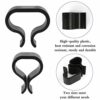 Yangfei 12 Pieces Garden Furniture Clips, Non-slip Patio Furniture Clips Black Alignment Clips Outdoor Patio Fasteners Sectional Connector for Ra