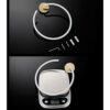 HIGOH Towel Racks,Bath Towel Holder,Bathroom Hand Towel,Towel,All Copper Light High-End Hotel Villa Bathroom Creative Towel Rack,Hand Towel Holde