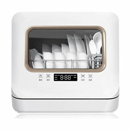 ZLXDP Small Portable Dishwasher Fully Automatic Compact Desktop Dishwasher Suitable for Various Kitchens