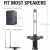 Mounting Dream Speaker Stands Height Adjustable for Satellites up to 5KG, a Pair of Floor Stands