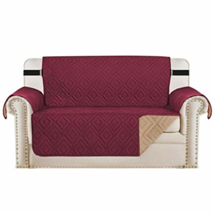 H.Versailtex Sofa Protectors Waterproof Sofa Covers 2 Seater from Pets/Dogs, Love Seat Covers Furniture Protector Slipcovers Quilted, Non Slip wi