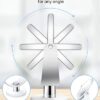 Magnifying Makeup Mirror, 1X 15X Double Sided Magnification Mirror, 360 Degree Rotation Table Mirror, White