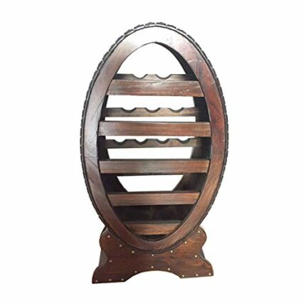 PIBM Wooden Red Wine Shelf Wine Barrel Creative Stable Decoration Living Room Wine Display Cabinet J1122