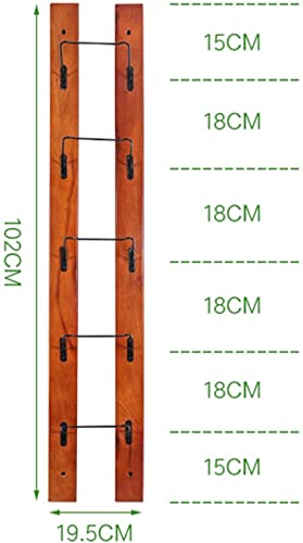 Wall-Mounted Hanging Shelf Wine Rack Bottle Holder,Wine Storage Wall Racks 5 Bottles Wine Holder Farmhouse Wall Decor for Kitchen Dining Room Bar