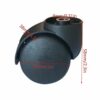 Stemless Mute Office Chair Wheel, 50mm Furniture Casters, Replacement Casters, Swivel Chair Caster, 8mm Hole Diameter, 360 Degree Swivel Casters,