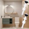 4 Pack Plastic Toilet Tank Bolts, M10 Toilet Cistern to Toilet Pan Fixing Fitting Sealing Kit Close Coupling Bolts WC Tank to Bowl Bathroom Toile