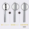 ASHORT 1.5m Shower Hose | Stainless Steel Replacement Universal Fit Shower Pipe Anti-Kink Hose with 4 Washers – Chrome Effect