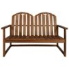 WODMB 4 Piece Outdoor Lounge Set Solid Acacia Wood Outdoor Furniture Garden Set Acacia wood with an oil finish (Color : A, Size : One size)