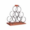 ZYZMH Countertop Wine Rack 6 Bottle Wine Storage Holder Stand Metal Tabletop Wine Organizer Rack Home Decor Bar Wine Cellar Wine rack