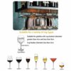 Stylish Simplicity Industrial Retro Wine Glass Stylish Simplicity Rack Creative Display Storage Household Goblet Rack Adjustable Bar Floating Win