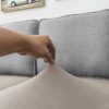 Rosnek Velvet Sofa Seat Cover,1 Seater Sofa Cushion Covers Non Slip Sofa Slipcovers with Elastic Bottom,Stretchy&Thicker&Soft Sofa Protectors fro