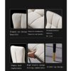 dining chair Kitchen Dining Room Furniture Chairs Kitchen Dining Chairs Set Of 2, Modern Living Room Side Chairs with PU Cushion Seat Back and Me