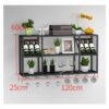 Wall-Mounted Stylish Simplicity Wine Glass Holder Metal Wrought Iron Household Goblet Holder Kitchen or Office Tableware Bottle Holder Glass Wine
