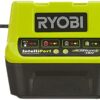 Ryobi RC18120 18V ONE+ Compact Charger, Hyper Green, 2.0Ah