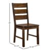 AA Warehousing Side Chair, Wood Veneer/Others, Walnut